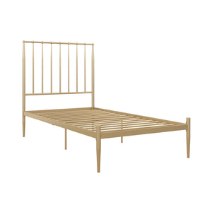 DHP Giulia Modern Metal Bed Frame - Gold - Twin