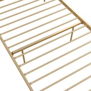 DHP Giulia Modern Metal Bed Frame - Gold - Twin