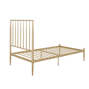 DHP Giulia Modern Metal Bed Frame - Gold - Twin
