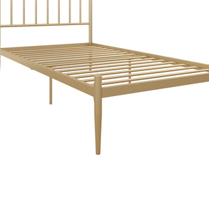 DHP Giulia Modern Metal Bed Frame - Gold - Twin