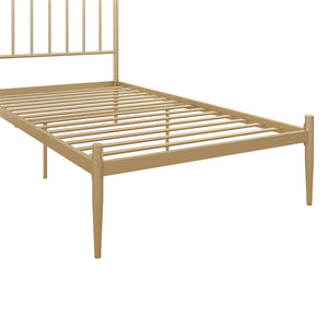 DHP Giulia Modern Metal Bed Frame - Gold - Twin