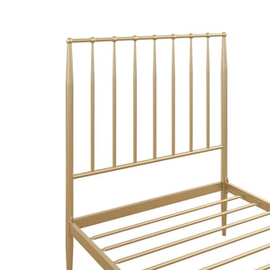 DHP Giulia Modern Metal Bed Frame - Gold - Twin