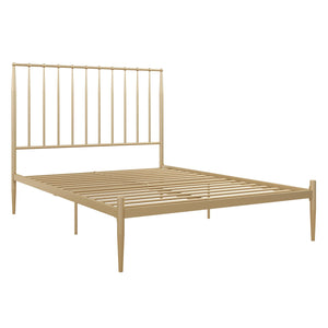 DHP Giulia Modern Metal Bed Frame - Gold - Queen