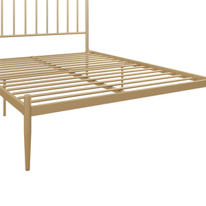 DHP Giulia Modern Metal Bed Frame - Gold - Queen