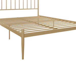 DHP Giulia Modern Metal Bed Frame - Gold - Queen