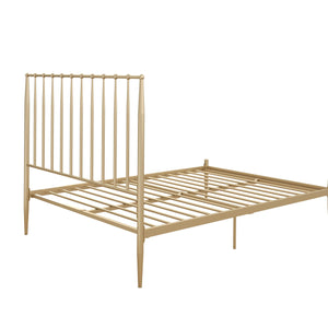 DHP Giulia Modern Metal Bed Frame - Gold - Queen