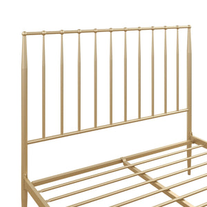 DHP Giulia Modern Metal Bed Frame - Gold - Queen