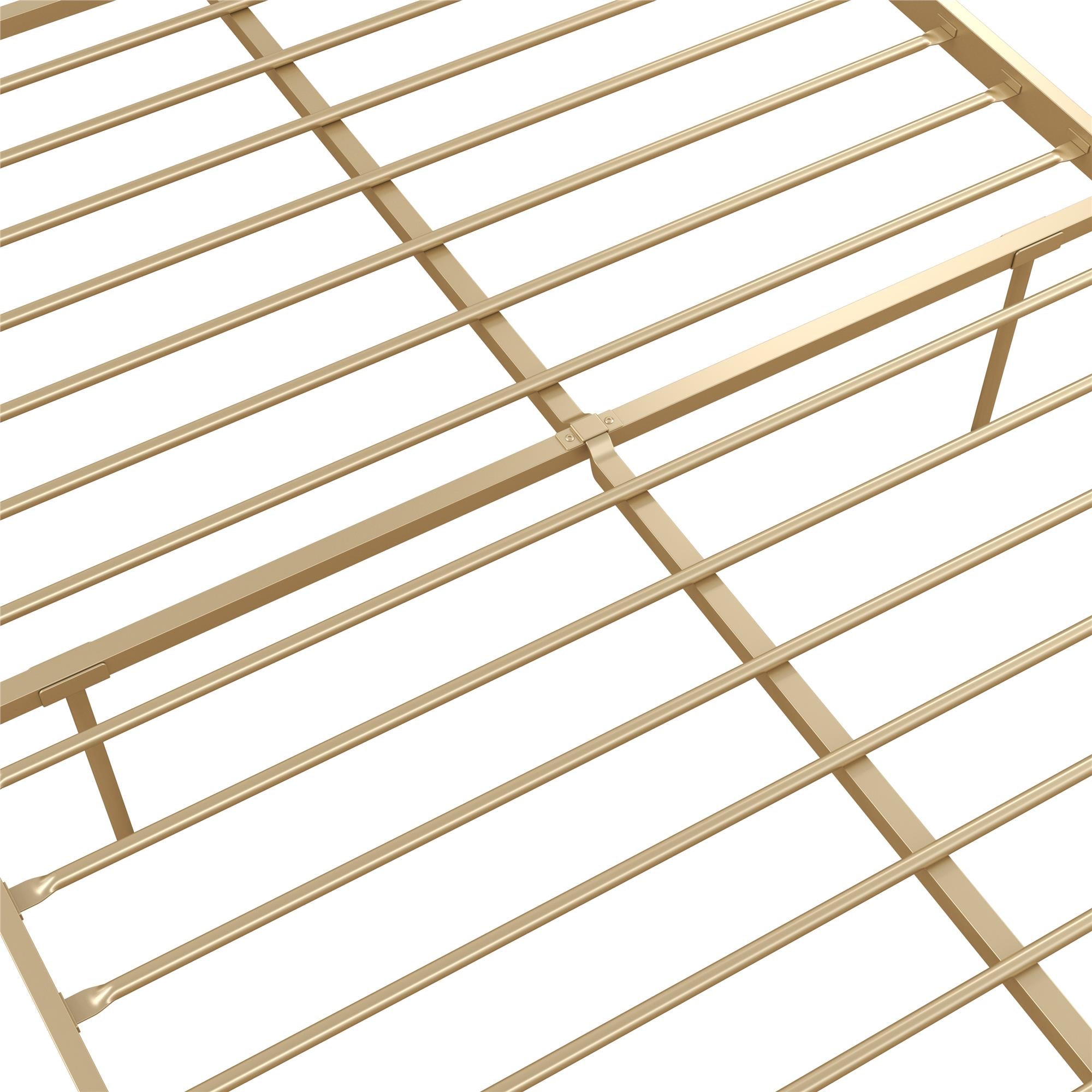 DHP Giulia Modern Metal Bed Frame - Gold - Queen