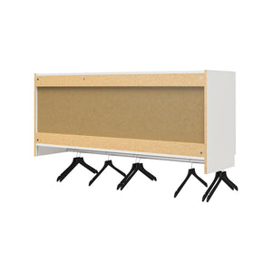 Systembuild Evolution Lory 3 Door Wall Cabinet with Hanging Rod - White