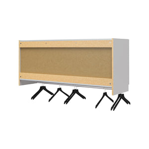 Systembuild Evolution Lory 3 Door Wall Cabinet with Hanging Rod - Dove Gray
