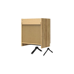 Systembuild Evolution Lory 2 Door Wall Cabinet with Hanging Rod - Natural