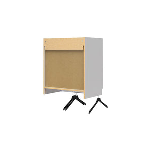 Systembuild Evolution Lory 2 Door Wall Cabinet with Hanging Rod - Dove Gray