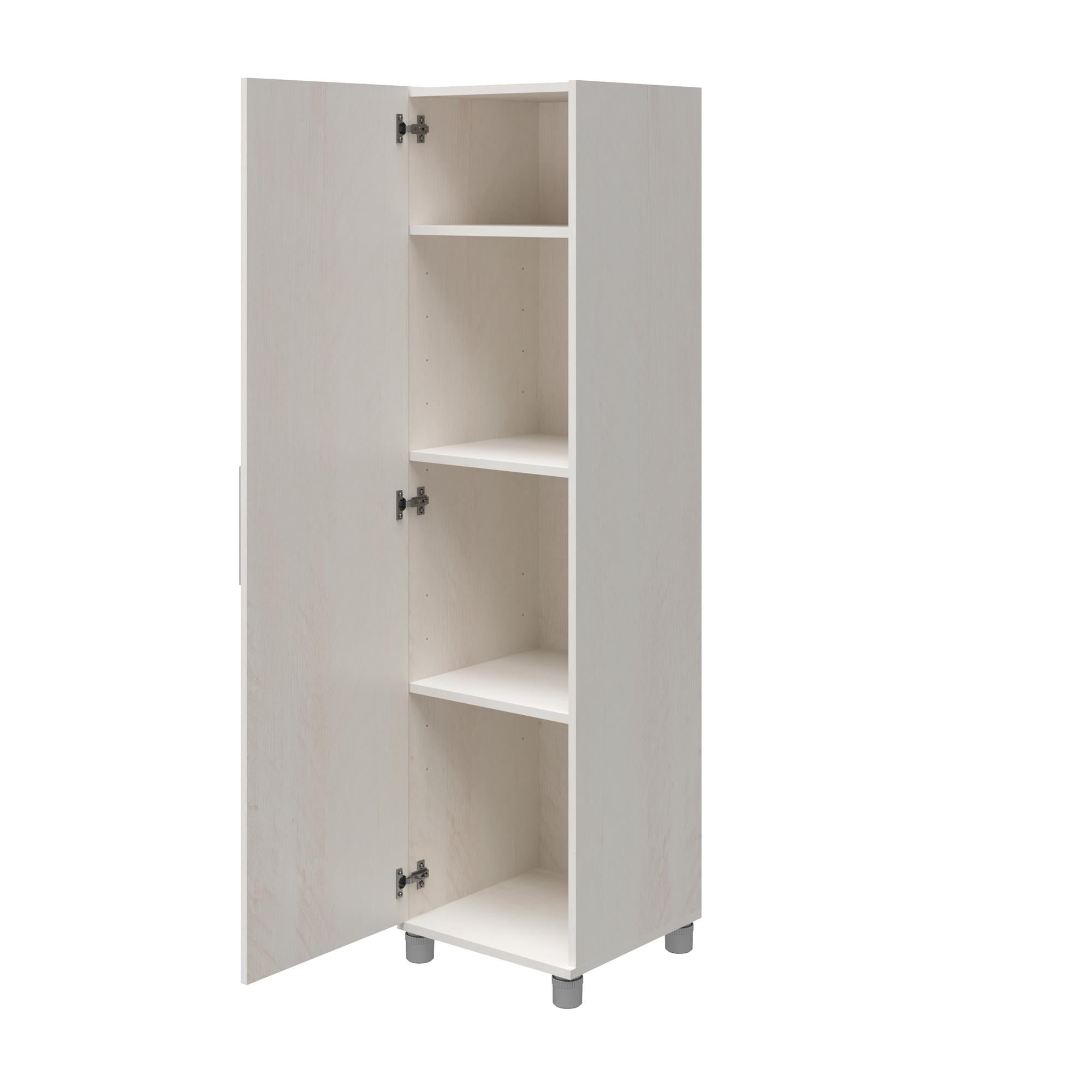 Systembuild Evolution Camberly 60" Tall Storage Cabinet - Ivory Oak