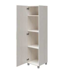Systembuild Evolution Camberly 60" Tall Storage Cabinet - Ivory Oak