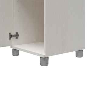 Systembuild Evolution Camberly 60" Tall Storage Cabinet - Ivory Oak
