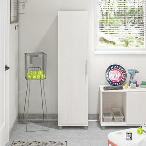 Systembuild Evolution Camberly 60" Tall Storage Cabinet - Ivory Oak