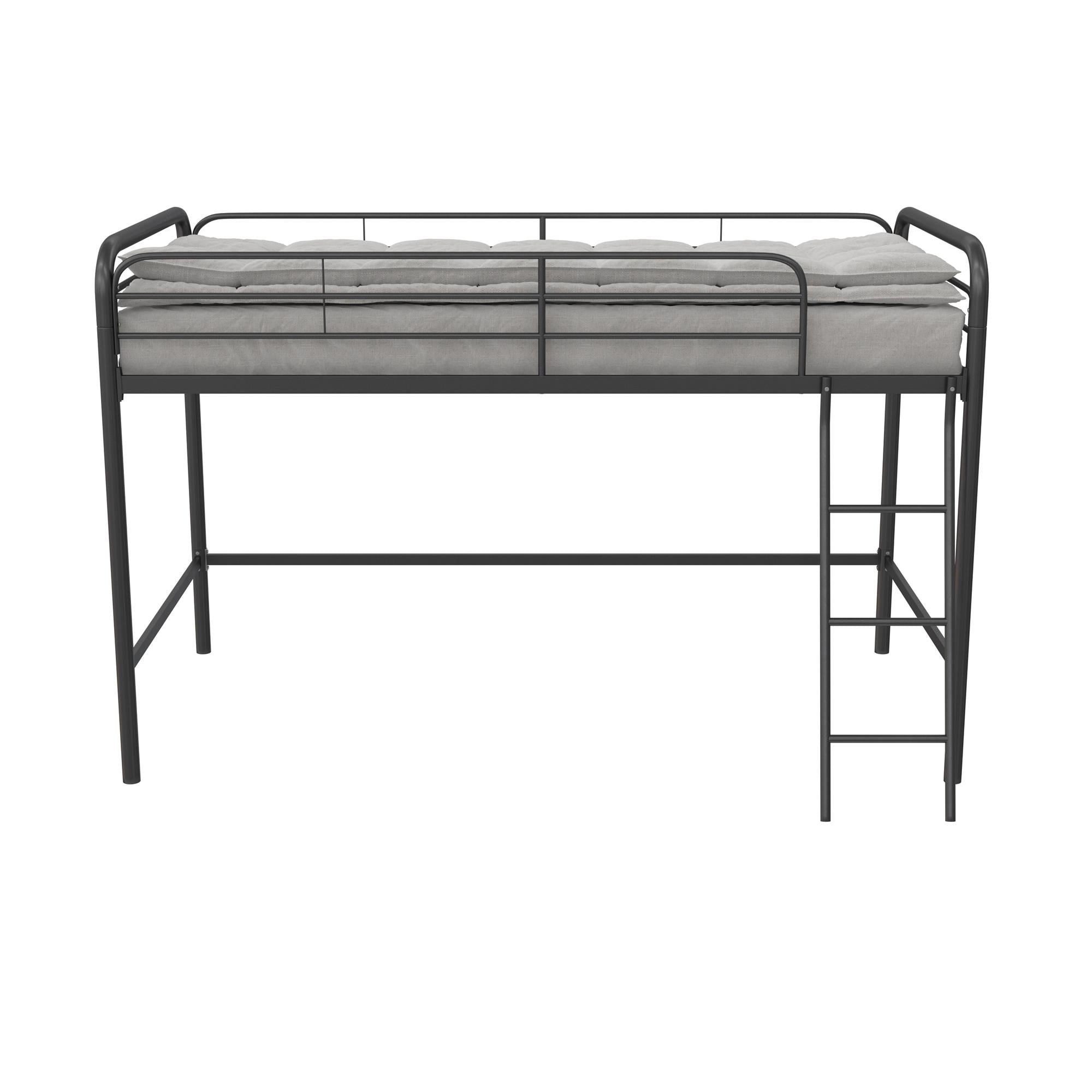 DHP Jett Kids' Low Loft Bed - Black - Twin