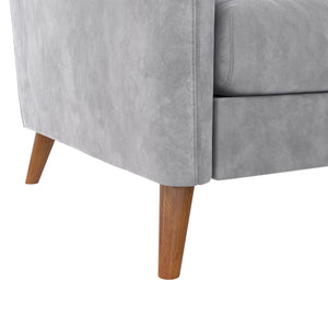 Novogratz Magnolia Reversible Sectional Sofa - Light Gray