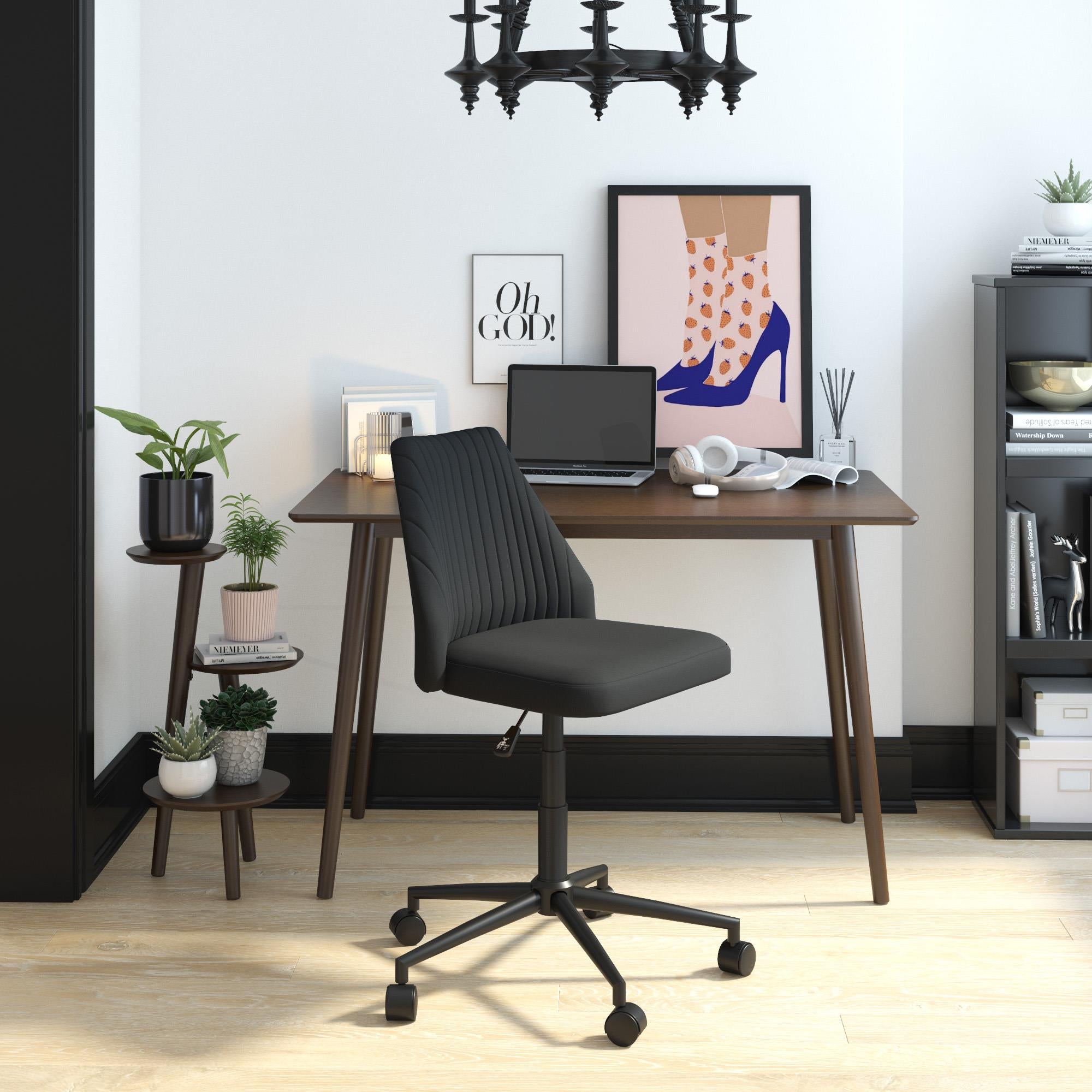 Novogratz Brittany Office Chair - Gray
