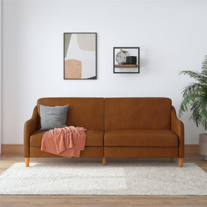 DHP Jasper Futon Sofa Bed - Camel