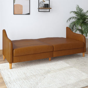 DHP Jasper Futon Sofa Bed - Camel
