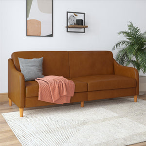 DHP Jasper Futon Sofa Bed - Camel