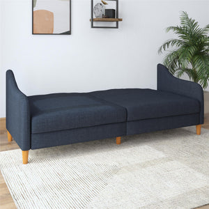 DHP Jasper Futon Sofa Bed - Navy