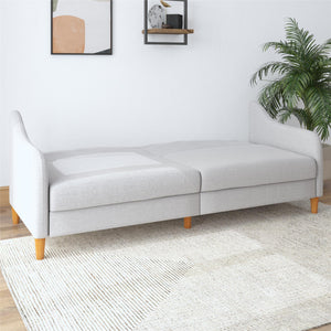 DHP Jasper Futon Sofa Bed - Light Gray