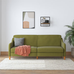 DHP Jasper Futon Sofa Bed - Green