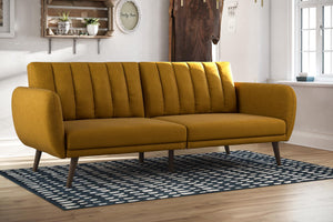 Novogratz Brittany Futon Sofa Bed - Mustard