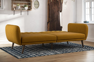 Novogratz Brittany Futon Sofa Bed - Mustard