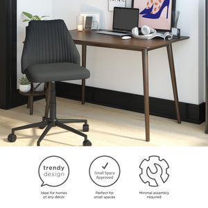 Novogratz Brittany Office Chair - Gray