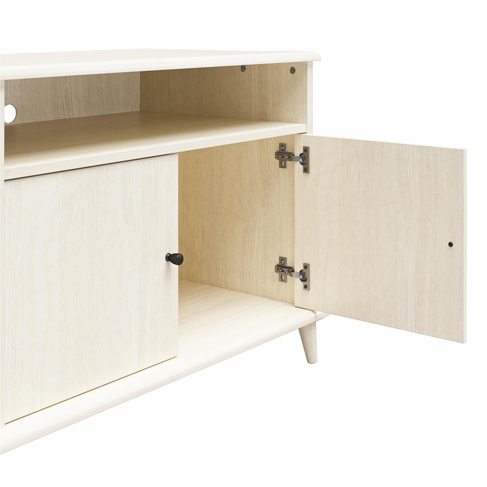 Ameriwood Home Farnsworth Fireplace TV Stand for TVs up to 65" - Ivory Oak