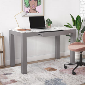 CosmoLiving Astor Desk w/ Wireless Charger - Graphite Grey