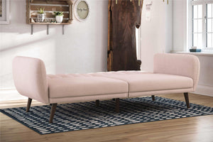 Novogratz Brittany Futon Sofa Bed - Pink