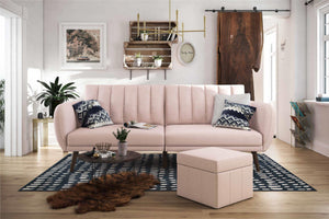 Novogratz Brittany Futon Sofa Bed - Pink