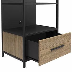 Ameriwood Home Structure Audio Pier - Sterling Oak Veneer