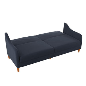 DHP Jasper Futon Sofa Bed - Navy