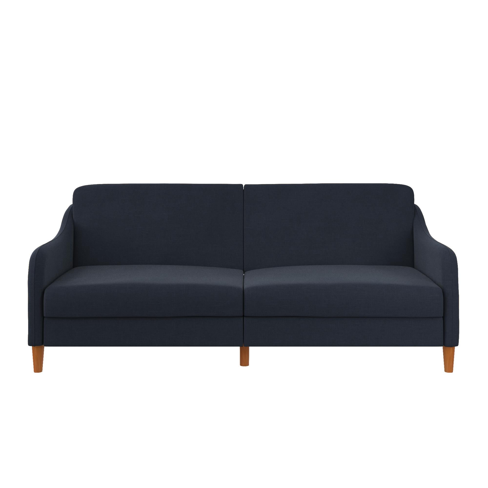 DHP Jasper Futon Sofa Bed - Navy