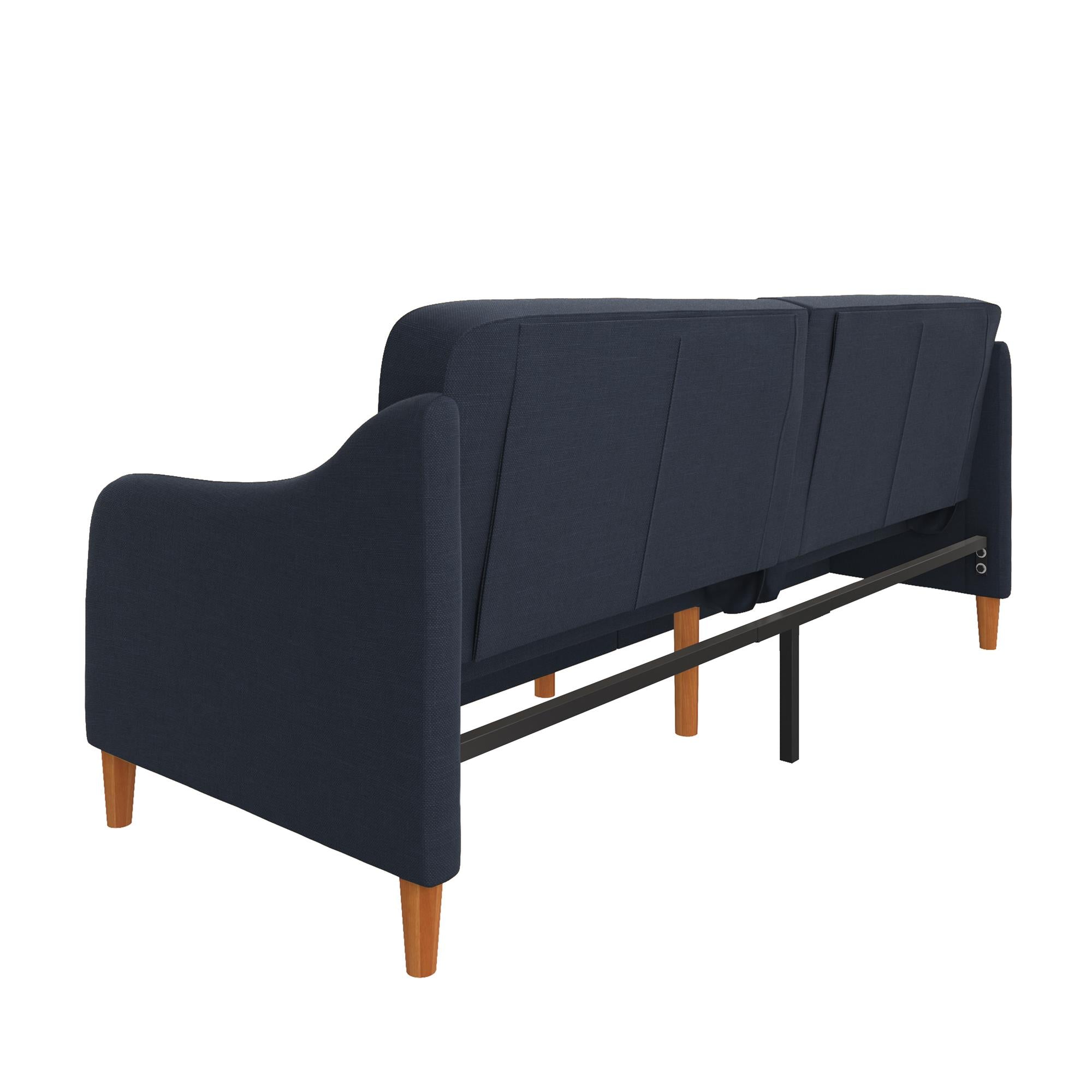 DHP Jasper Futon Sofa Bed - Navy