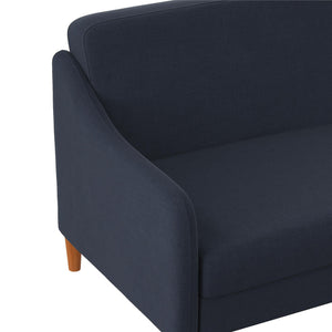 DHP Jasper Futon Sofa Bed - Navy