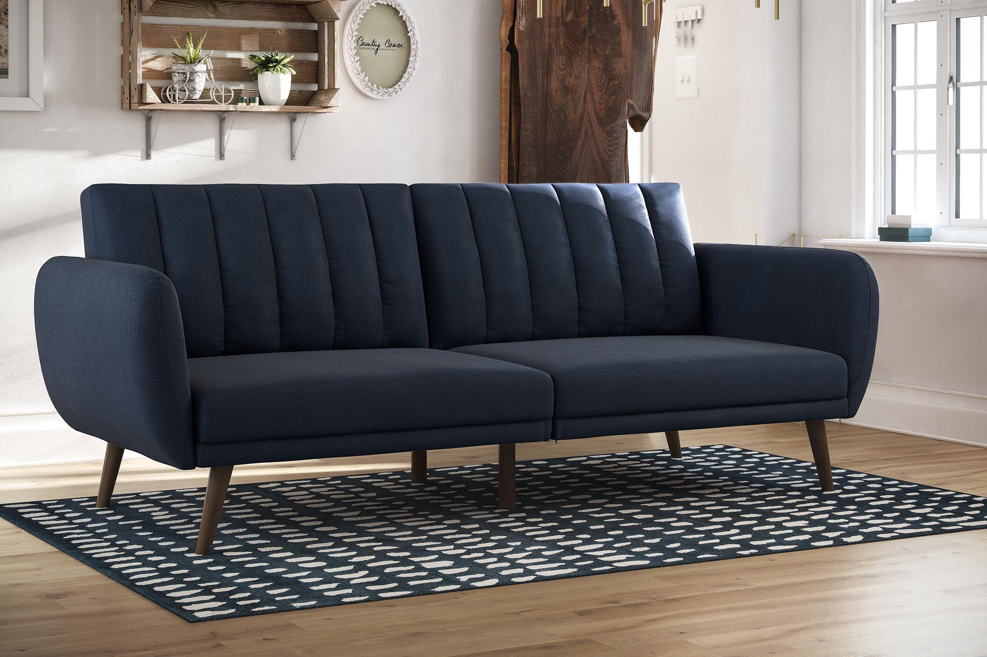 Novogratz Brittany Futon Sofa Bed - Navy