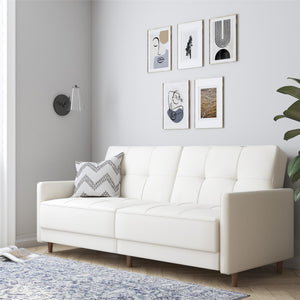 DHP Andora Futon Sofa Bed - White