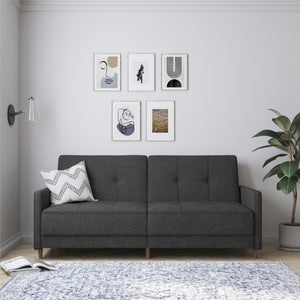 DHP Andora Futon Sofa Bed - Dark Gray