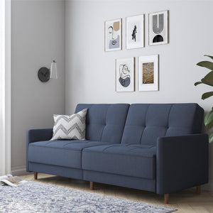 DHP Andora Futon Sofa Bed - Navy