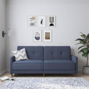 DHP Andora Futon Sofa Bed - Navy