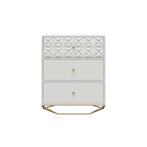 CosmoLiving Blair 3 Drawer Dresser - White