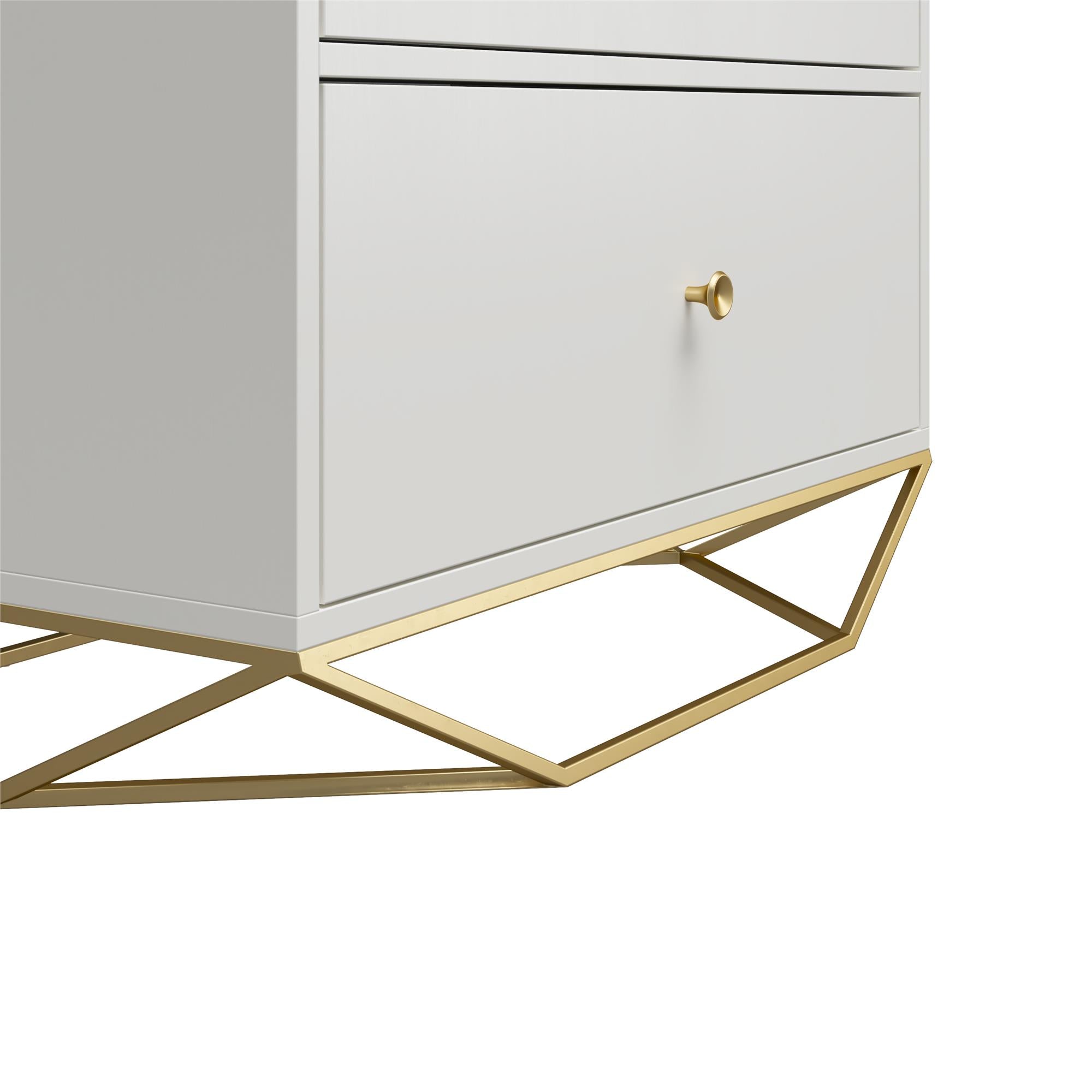 CosmoLiving Blair 3 Drawer Dresser - White