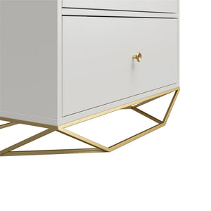 CosmoLiving Blair 3 Drawer Dresser - White