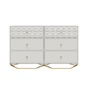 CosmoLiving Blair 6 Drawer Dresser - White